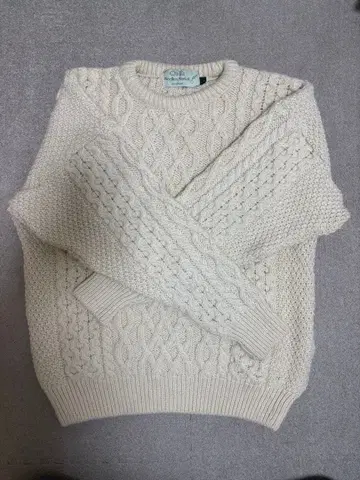 fisherman sweater 아란 니트 아일랜드제 80년대