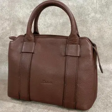 컨디션 최상 다코타 브라운 가죽 핸드백