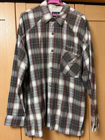 체크 무늬 플란넬 셔츠 (플란넬)