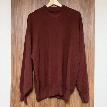 캐시미어 100% 남성용 스웨터 니트 모크넥 L 와이드 선물