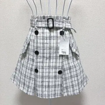 [ 택 포함 미사용 새상품 ] 안미르 트위드 스커트