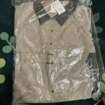 미사용 긴팔 베이지 원피스 허리 벨트 포함