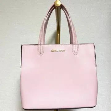 NATURAL BEAUTY 핑크 핸드백 소가죽