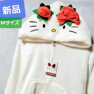 새상품 이치고맨 후드티 헬로키티 플리스 키티 인형옷 딸기