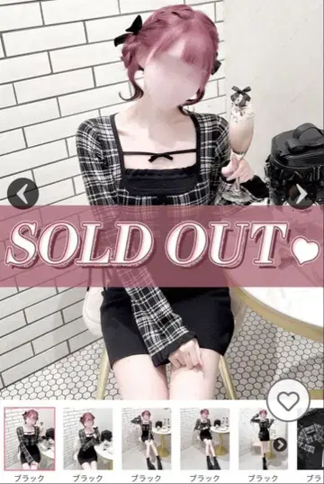 허니뮤우 체크 리본 도킹 원피스