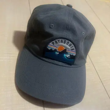 Patagonia 그레이 캡 자수 로고 포함