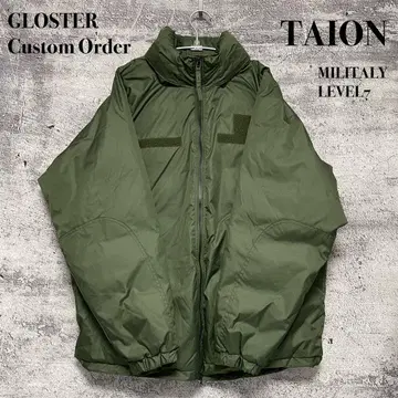 TAION Gloat 별주 MILITALY LEVEL 7 다운 자켓 카키