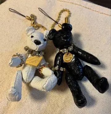 LEATHER JEWELS 크로커다일 베어 참