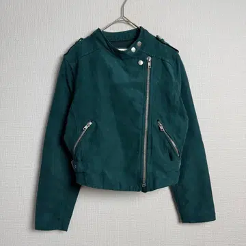 510 Bershka BSK 여성용 숏 더블 라이더 스웨이드 느낌