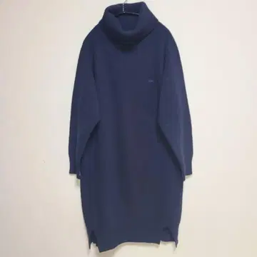 LACOSTE 라코스테 터틀 니트 원피스 L 사이즈 38 네이비