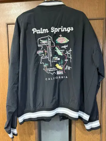 BACK NUMBER 팜스프링스 자수 자켓 M 블랙