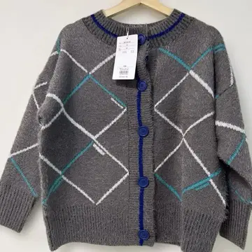 새상품 SUPER LADY 니트 가디건 그레이