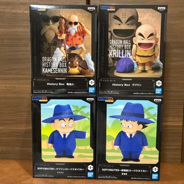 드래곤볼 소프트 비닐 메이트 & 히스토리 박스 피규어 4개 세트