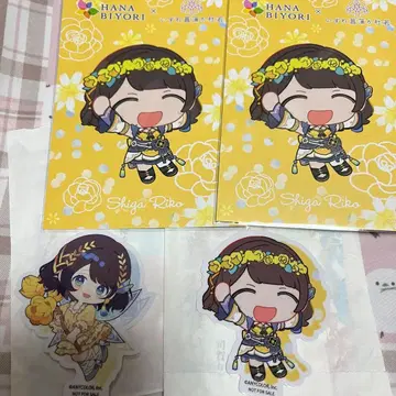 즉시 구매 가능 니지산지 아야카키 시가 리코 스티커 하나미쿠지