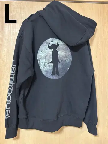 [ 새상품 ] 자미로콰이 로고 후드티 L 블랙