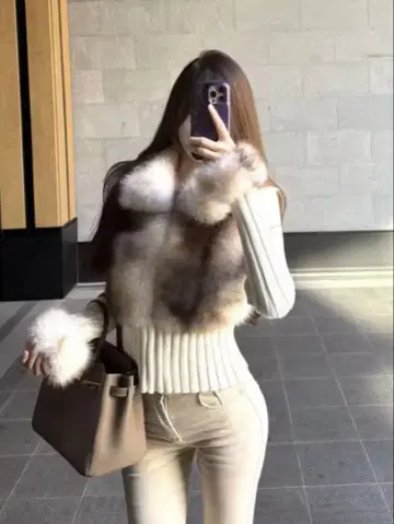 퍼 니트탑 왕홍