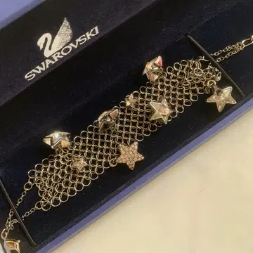 새상품급 Swarovski 별 모양 참 팔찌