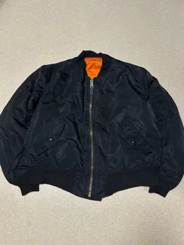 80s MA-1 USA 블랙 플라이트 자켓