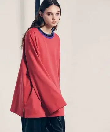 MAISON SPECIAL오버 크루넥 롱 슬리브 T셔츠