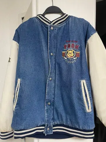 푸우 데님 바시티 자켓 1966년