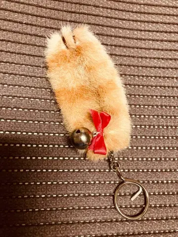 쇼와 레트로 고양이 손 키링 고양이 발바닥 키링 치즈 태비 손 봉제 인형