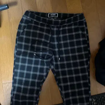 아담스 저글러 RTEG 체크 무늬 스키니 팬츠 M