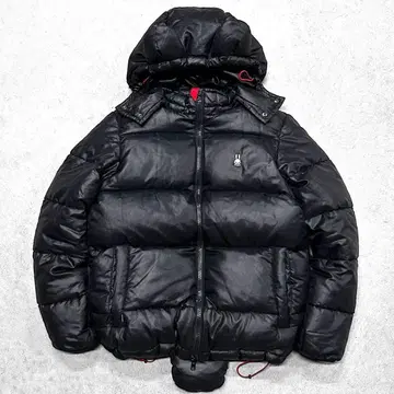 새상품급 CUNE 귀 꼬리 달린 자수 로고 다운 자켓 드로 코드