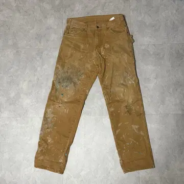 최고의 보로 디키즈 페인터 W32 L34 리얼 페인트 & 데미지