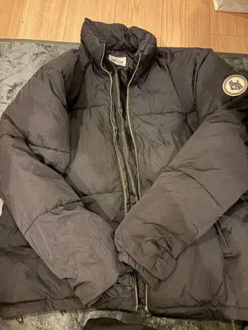 SNAP CLUB 블랙 다운 자켓