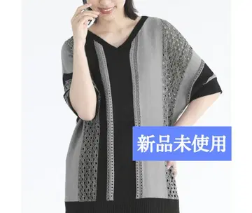 오샤레 워커 n'Or 반팔 니트 프리 사이즈