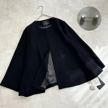 NINA GRACE 워셔블 블랙 포멀 볼레로풍 자켓 펄