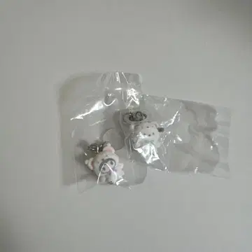 산리오 메지루시 액세서리 복슬복슬 스노우 포차코 쿠로미