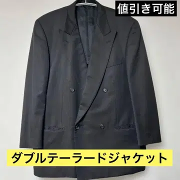 CERRUTI 1881 더블 테일러드 자켓 블랙 XL