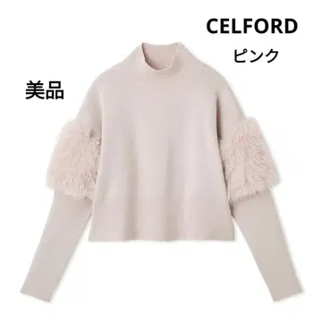 [ 새상품급 ] 셀퍼드 에코퍼 니트 풀오버 핑크