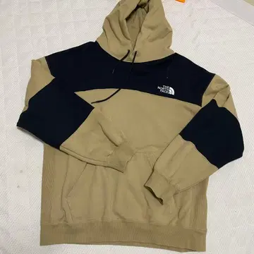 THE NORTH FACE 후드 부착 후드티 L 베이지/블랙