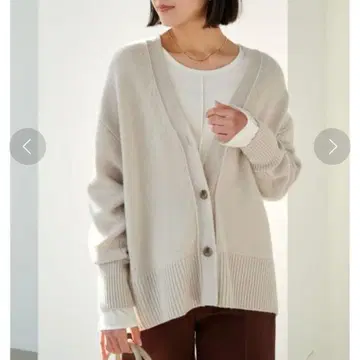 SERENITY 세레니티 박시 V넥 니트 가디건