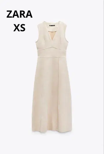 ZARA 스웨이드 슬리브리스 원피스 XS