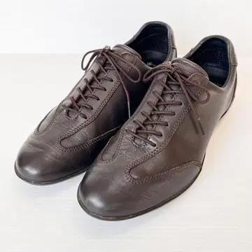 컨디션 최상 REGAL 가죽 스니커즈 고어텍스 다크 브라운 23.5