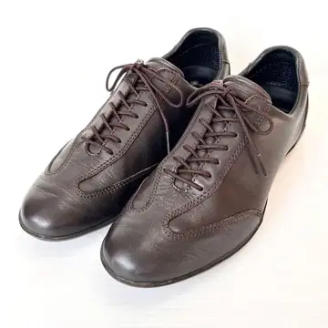 컨디션 최상 REGAL 가죽 스니커즈 고어텍스 다크 브라운 23.5