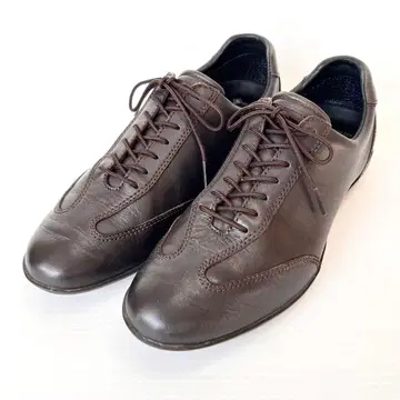 컨디션 최상 REGAL 가죽 스니커즈 고어텍스 다크 브라운 23.5