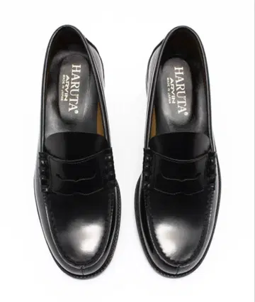 HARUTA 블랙 로퍼 28cm