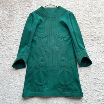 새상품급 [22년제] 마메쿠로구치 원피스 드레스 그린 1사이즈