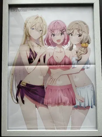 와타나레 A3 핀업 포스터 & 메가미 매거진 콜라주 제작물