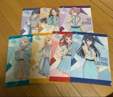 로손 한정판 학원 아이돌 마스터 클리어 파일 6종