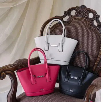 Riu 새상품 2way leather handbag 핑크