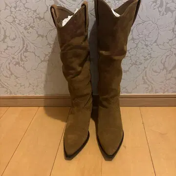 ZARA 스웨이드 롱 부츠