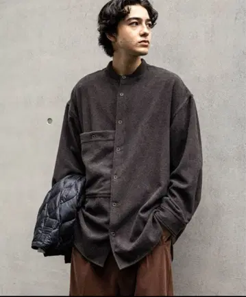 니코앤드 와이드 포켓 밴딩 셔츠 M