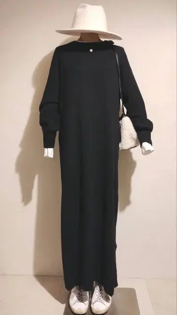 C6833 SLOBE 리브 니트 원피스