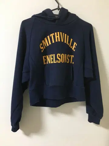 FREAK'S STORE 크롭 후드티 네이비 HEAVY