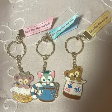 디즈니씨 더피&프렌즈 키체인 3개